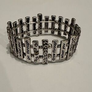 Silver Inspirational Bracelet EUC